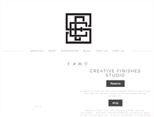 Tablet Screenshot of creativefinishesstudio.com